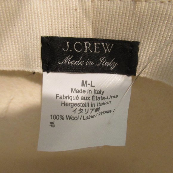 J. Crew 100% Wool Western Hat / Grosgrain Trim - Picture 8 of 9